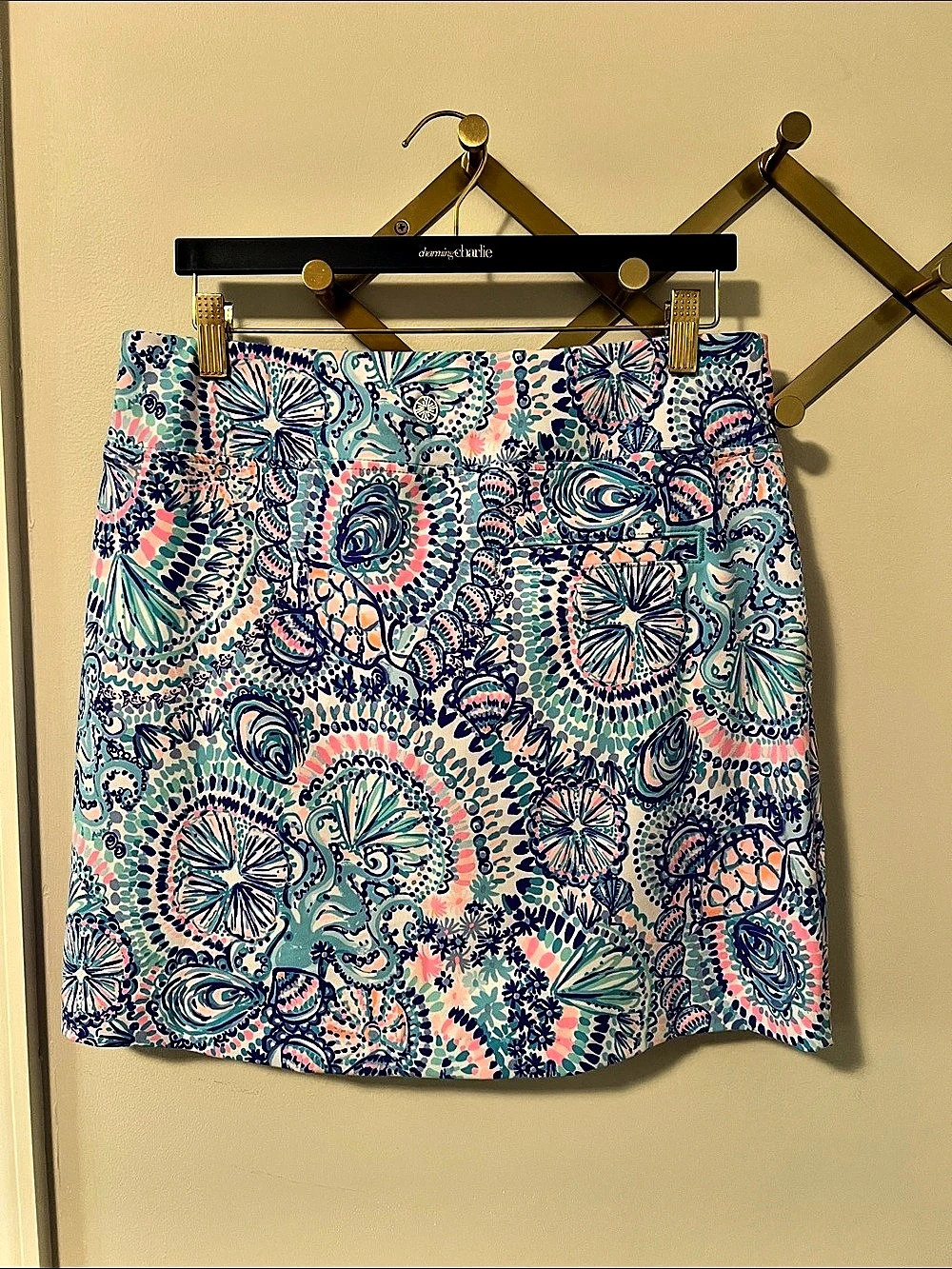 Lilly Pulitzer Skort Paisley in Blue & Pink Size 8 Like New